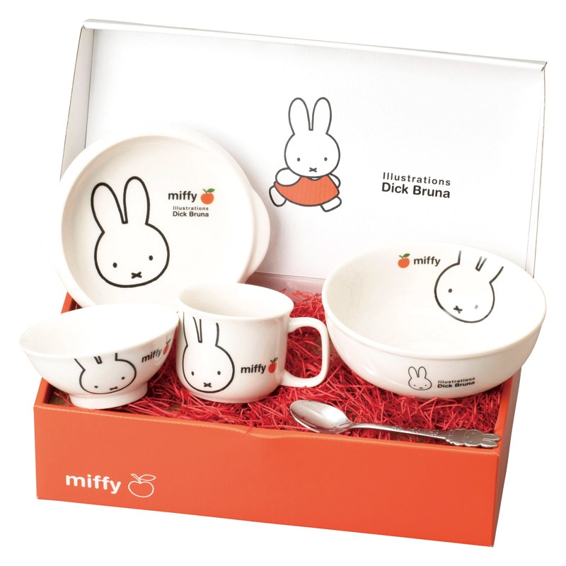 ミッフィーアップル食器ギフトセット /ベビー食器 授乳用品・ベビー用食事用品 キッズ・ベビー・マタニティ ギフト プレゼント プチギフト 祝い お年賀 御年賀 2026 送料無料 人気 年始挨拶 バレンタイン プレゼント