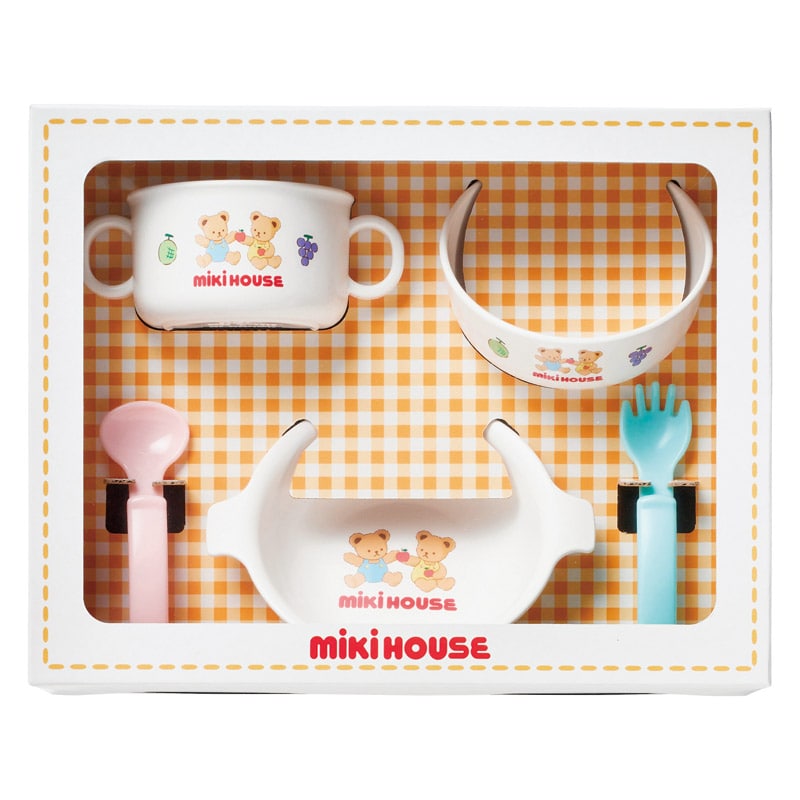 ミキハウス テーブルウェアセット /ベビー食器 授乳用品・ベビー用食事用品 キッズ・ベビー・マタニティ ギフト プレゼント プチギフト 祝い お年賀 御年賀 2026 送料無料 人気 年始挨拶 バレンタイン プレゼント