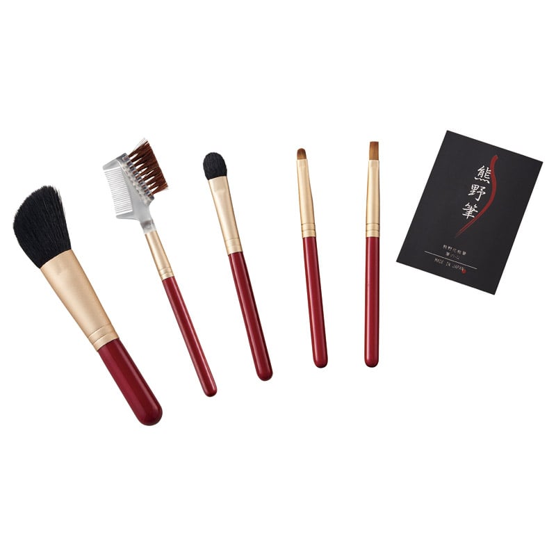 熊野化粧筆セット 筆の心 ブラシ専用ケース付き ／セット ブラシ・チップ メイク道具・ケアグッズ コスメ・ヘアケア ギフト プレゼント プチギフト 祝い お年賀 2026 バレンタイン プレゼント