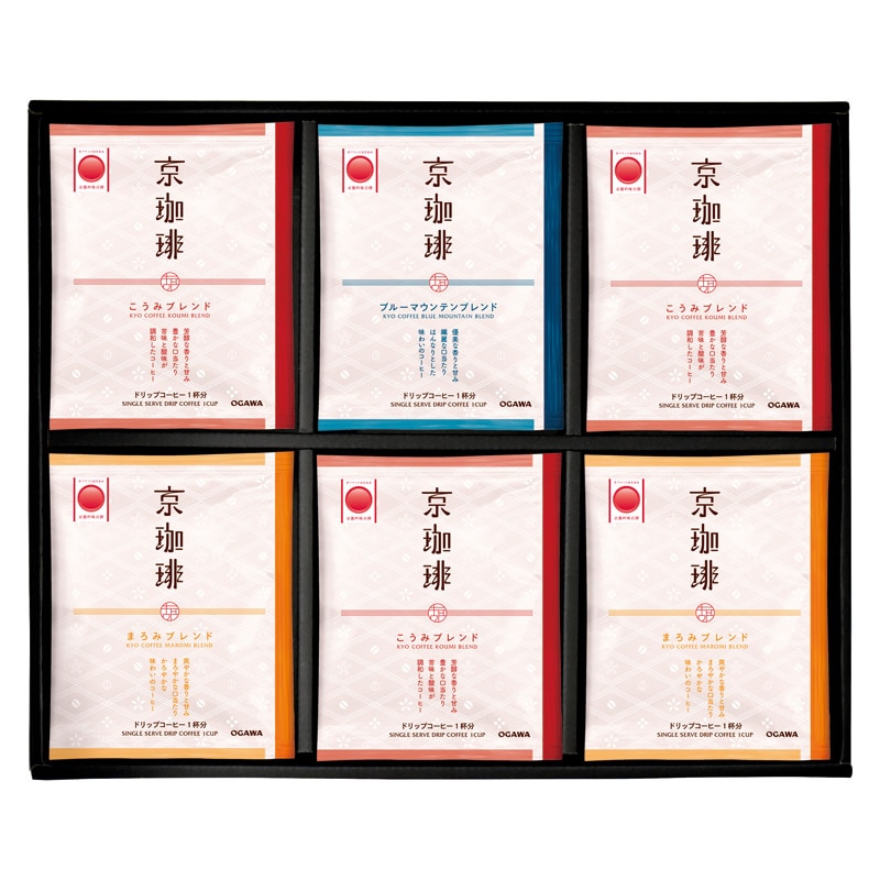 小川珈琲 京珈琲ドリップコーヒーギフト  ／インスタントコーヒー コーヒー 水・ソフトドリンク 飲料 ギフト プレゼント プチギフト 祝い お年賀 御年賀 2026 送料無料 人気 年始挨拶 バレンタイン プレゼント