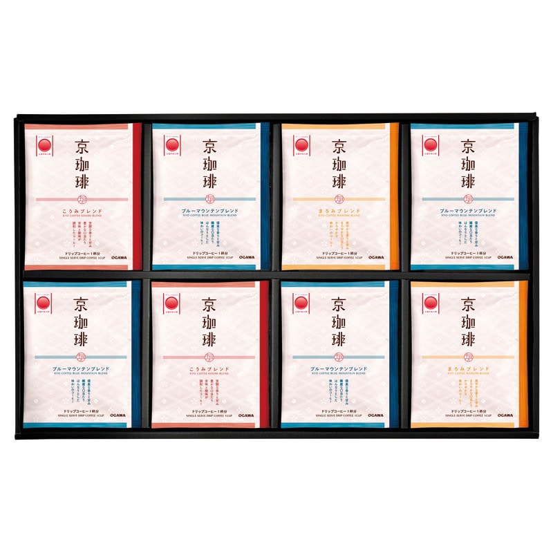 小川珈琲 京珈琲ドリップコーヒーギフト  ／インスタントコーヒー コーヒー 水・ソフトドリンク 飲料 ギフト プレゼント プチギフト 祝い お年賀 御年賀 2026 送料無料 人気 年始挨拶 バレンタイン プレゼント