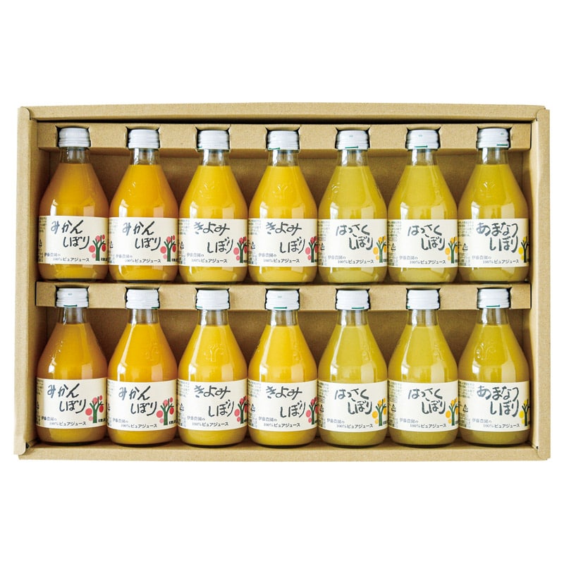 伊藤農園 100%ピュアジュース14本ギフトセット ／野菜・果実飲料 水・ソフトドリンク 飲料 ギフト プレゼント プチギフト 祝い お年賀 御年賀 2026 送料無料 人気 年始挨拶 バレンタイン プレゼント