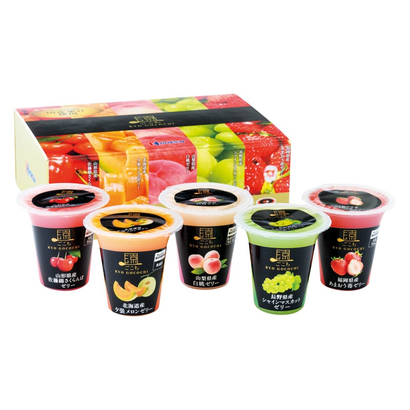 涼ごこち詰合せ5個入 ／ゼリー 洋菓子 スイーツ・お菓子 食品 ギフト プレゼント プチギフト 祝い お年賀 御年賀 2026 送料無料 人気 年始挨拶 バレンタイン チョコ 以外 子供 友達