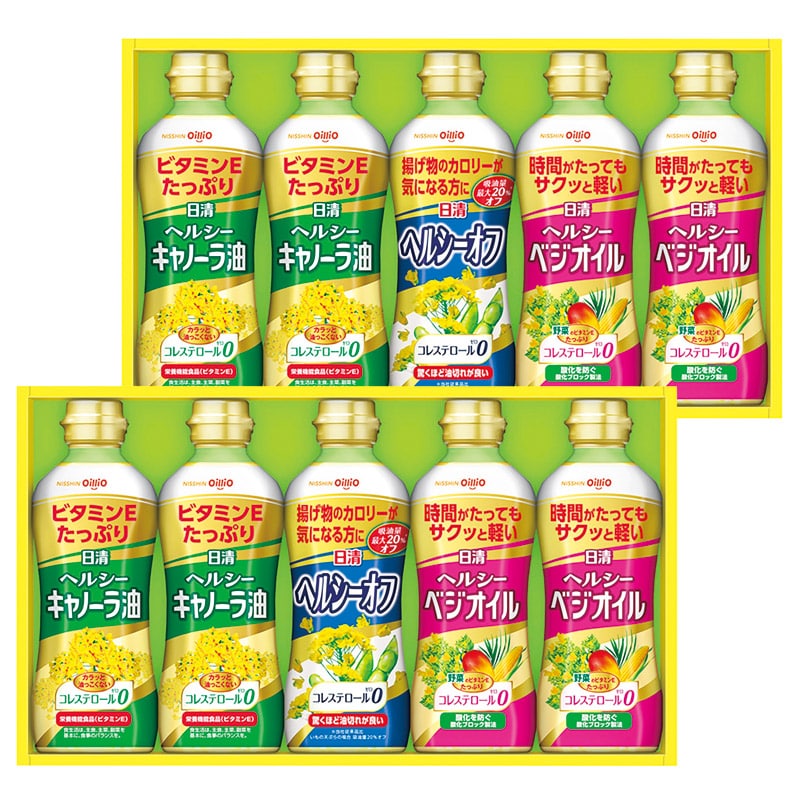 日清オイリオ ヘルシーオイルギフト /セット・詰め合わせ 油 調味料 食品 ギフト プレゼント プチギフト 祝い お年賀 御年賀 2026 送料無料 人気 年始挨拶 バレンタイン チョコ 以外 子供 友達