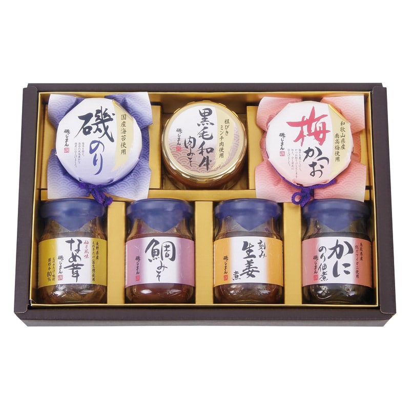 磯じまん ご飯のお供瓶詰セット  ／佃煮 和風惣菜 惣菜・レトルト 食品 ギフト プレゼント プチギフト 祝い お年賀 御年賀 2026 送料無料 人気 年始挨拶 バレンタイン チョコ 以外 子供 友達