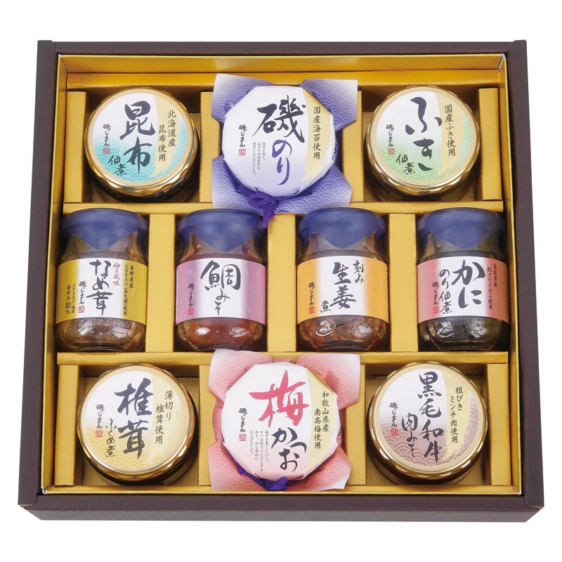 磯じまん ご飯のお供瓶詰セット  ／佃煮 和風惣菜 惣菜・レトルト 食品 ギフト プレゼント プチギフト 祝い お年賀 御年賀 2026 送料無料 人気 年始挨拶 バレンタイン チョコ 以外 子供 友達