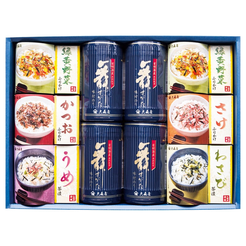大森屋 バラエティギフト /セット・詰め合わせ 海苔 乾物 食品 ギフト プレゼント プチギフト 祝い お年賀 御年賀 2026 送料無料 人気 年始挨拶 バレンタイン チョコ 以外 子供 友達