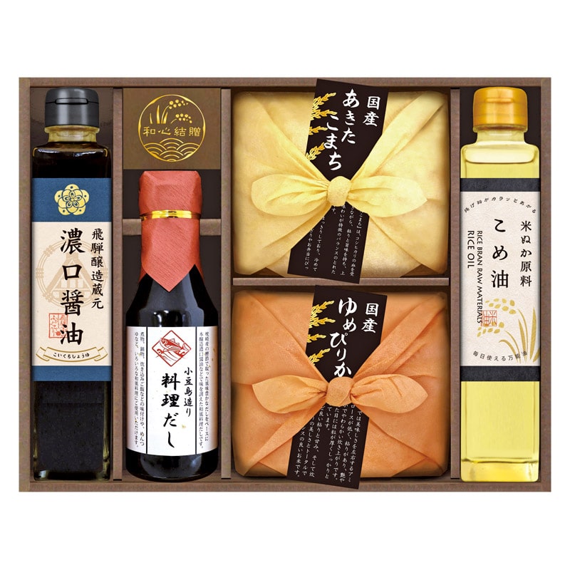 美食ファクトリー こだわり調味料とお米ギフト  ／セット・詰め合わせ 調味料 食品 ギフト プレゼント プチギフト 祝い お年賀 御年賀 2026 送料無料 人気 年始挨拶 バレンタイン チョコ 以外 子供 友達