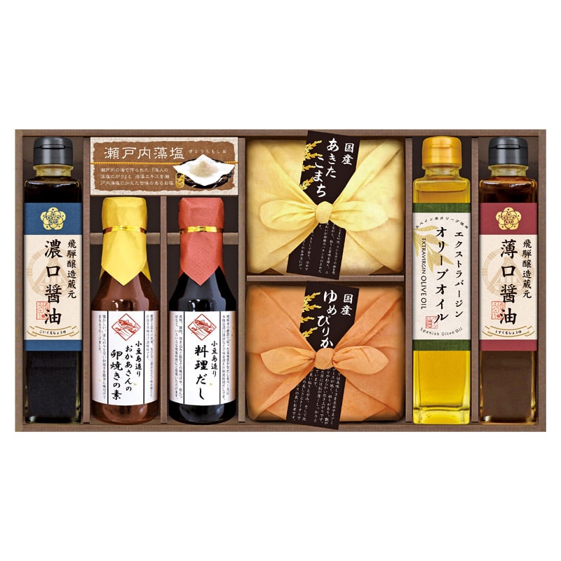 美食ファクトリー こだわり調味料とお米ギフト  ／セット・詰め合わせ 調味料 食品 ギフト プレゼント プチギフト 祝い お年賀 御年賀 2026 送料無料 人気 年始挨拶 バレンタイン チョコ 以外 子供 友達