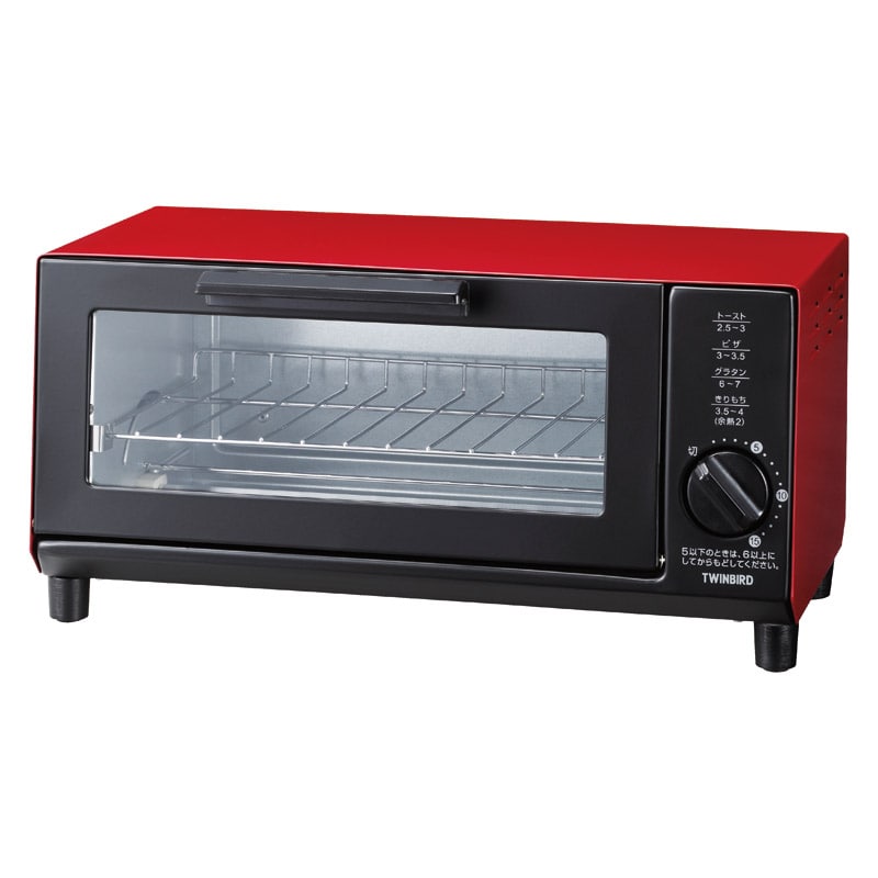 ツインバード オーブントースター レッド ／オーブントースター トースター キッチン家電 家電 ギフト プレゼント プチギフト 祝い お年賀 御年賀 2026 送料無料 人気 年始挨拶 バレンタイン プレゼント