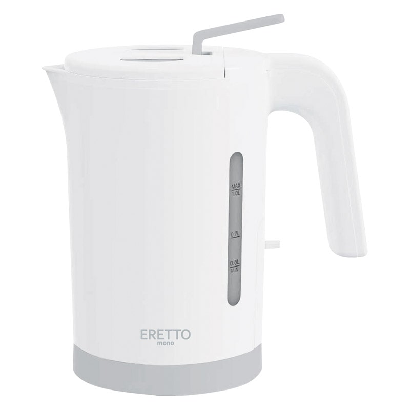 ERETTO mono 倒れてもこぼれにくい電気ケトル1L ／電気ケトル キッチン家電 家電 ギフト プレゼント プチギフト 祝い お年賀 御年賀 2026 送料無料 人気 年始挨拶 バレンタイン プレゼント