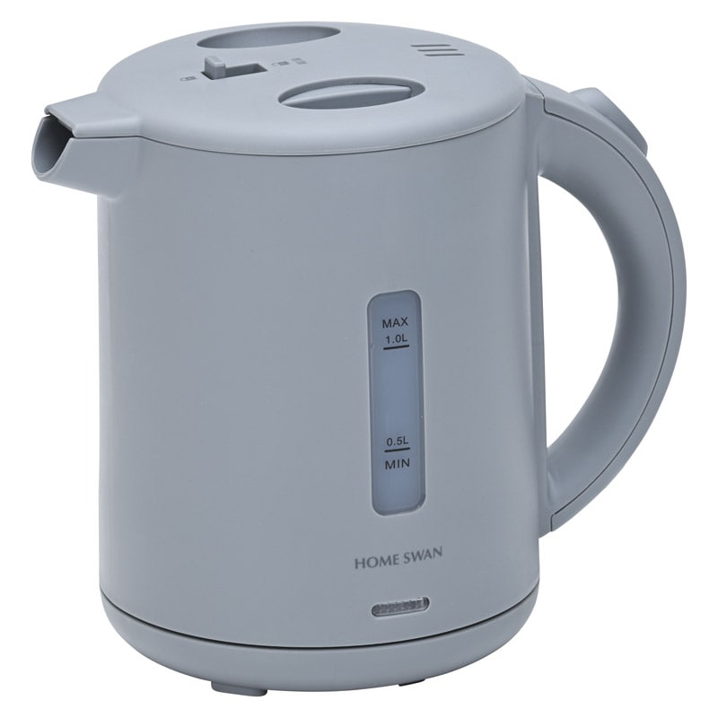 HOME SWAN 転倒漏れ防止機能付き電気ケトル1L /電気ケトル キッチン家電 家電 ギフト プレゼント プチギフト 祝い お年賀 御年賀 2026 送料無料 人気 年始挨拶 バレンタイン チョコ 以外 子供 友達
