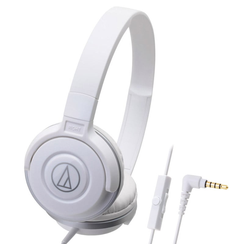 オーディオテクニカ マイク付きポータブルヘッドホン ホワイト ／ヘッドホン・イヤホン オーディオ TV・オーディオ・カメラ ギフト プレゼント プチギフト 祝い お年賀 2026 バレンタイン プレゼント