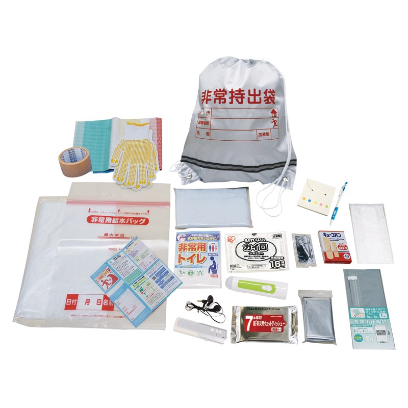 非常持出しセット20点 ／防災セット・非常用持ちだし袋 防災関連グッズ 日用品・ヘルスケア ギフト プレゼント プチギフト 祝い お年賀 御年賀 2026 送料無料 人気 年始挨拶 バレンタイン チョコ 以外 子供 友達