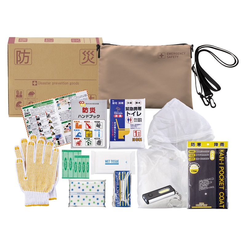 サコッシュ防災セット ／防災セット・非常用持ちだし袋 防災関連グッズ 日用品・ヘルスケア ギフト プレゼント プチギフト 祝い お年賀 御年賀 2026 送料無料 人気 年始挨拶 バレンタイン チョコ 以外 子供 友達