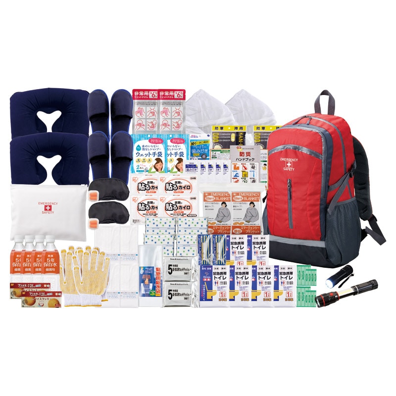 防災リュック避難セット･2人用 ／防災セット・非常用持ちだし袋 防災関連グッズ 日用品・ヘルスケア ギフト プレゼント プチギフト 祝い お年賀 御年賀 2026 送料無料 人気 年始挨拶 バレンタイン プレゼント