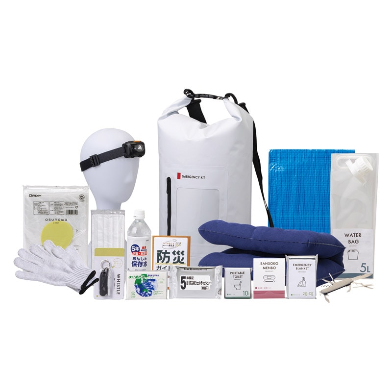緊急防災17点セット ／防災セット・非常用持ちだし袋 防災関連グッズ 日用品・ヘルスケア ギフト プレゼント プチギフト 祝い お年賀 御年賀 2026 送料無料 人気 年始挨拶 バレンタイン チョコ 以外 子供 友達