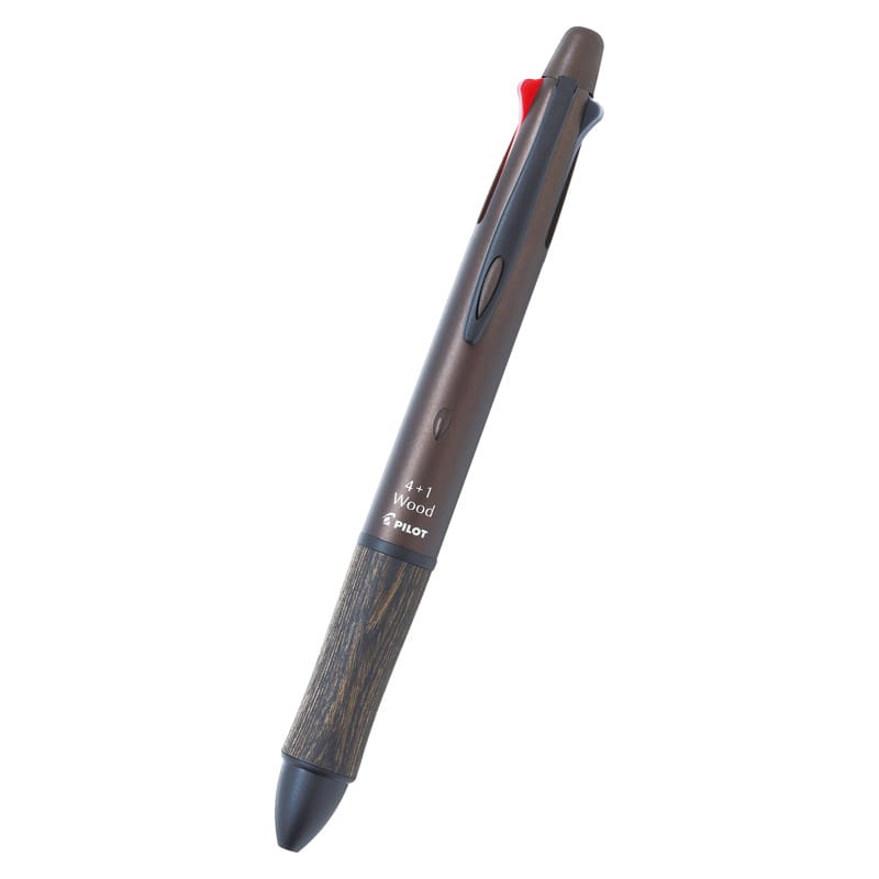 パイロット 4+1ウッド ダークブラウン /ボールペン 筆記具 文房具・事務用品 日用品・ヘルスケア ギフト プレゼント プチギフト 祝い お年賀 御年賀 2026 送料無料 人気 年始挨拶 バレンタイン プレゼント
