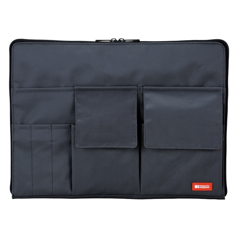 LIHIT LAB. バッグインバッグ A4 黒 ／バッグオーガナイザー・バッグインバッグ バッグ用アクセサリー バッグ・小物・雑貨 ファッション ギフト プレゼント プチギフト 祝い お年賀 2026 バレンタイン プレゼント