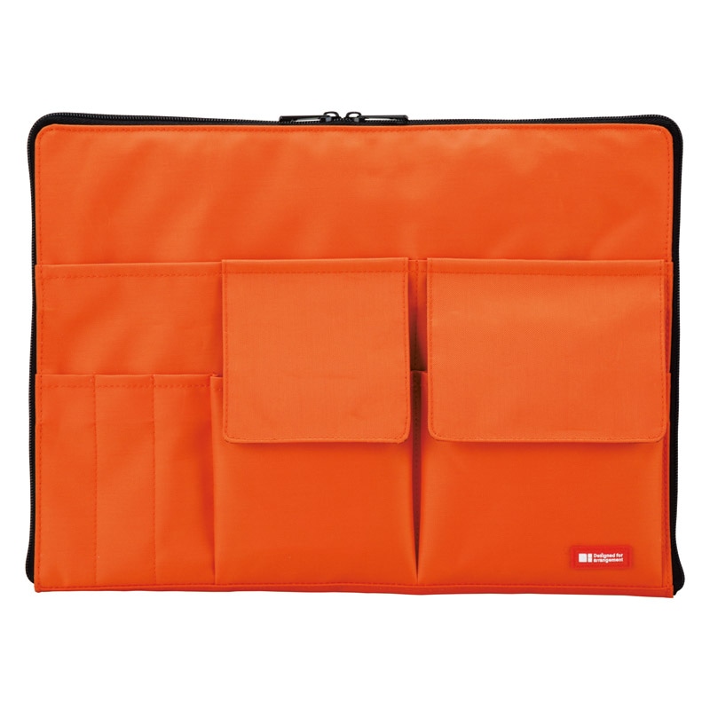 LIHIT LAB. バッグインバッグ A4 橙 ／バッグオーガナイザー・バッグインバッグ バッグ用アクセサリー バッグ・小物・雑貨 ファッション ギフト プレゼント プチギフト 祝い お年賀 2026 バレンタイン プレゼント