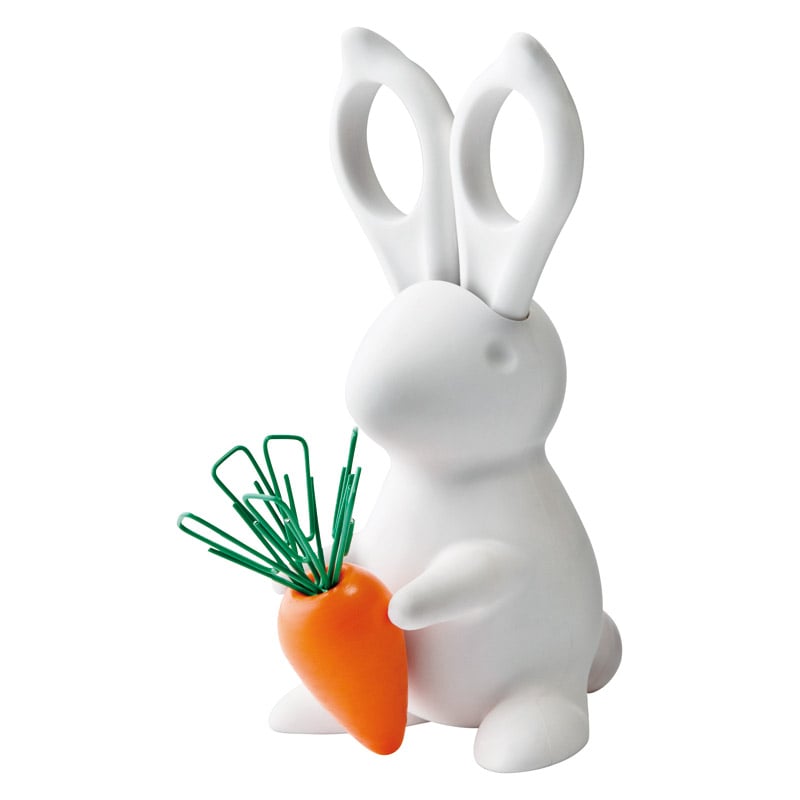 デスクバニーシザーズ&クリップホルダー ／クリップ・結束用具 文房具・事務用品 日用品・ヘルスケア ギフト プレゼント プチギフト 祝い お年賀 御年賀 2026 送料無料 人気 年始挨拶 バレンタイン プレゼント