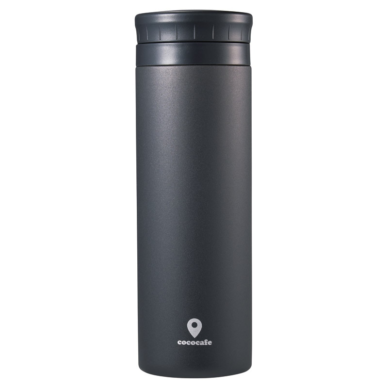 ココカフェ パウダーコート 真空二重マグ300ml チャコール /水筒 キッチン用品 ギフト プレゼント プチギフト 祝い お年賀 御年賀 2026 送料無料 人気 年始挨拶 バレンタイン チョコ 以外 子供 友達