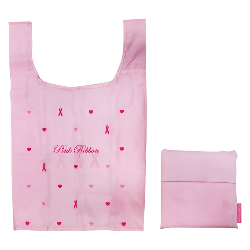 ピンクリボン ラインアップリボン エコバッグ ／エコバッグ バッグ・小物・雑貨 ファッション ギフト プレゼント プチギフト 祝い お年賀 御年賀 2026 送料無料 人気 年始挨拶 バレンタイン プレゼント