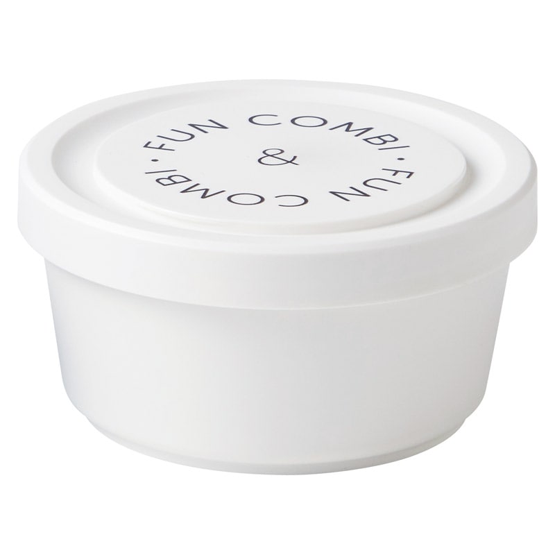 スタッキングランチケース ファンコンビ1P ホワイト ／保存容器・キャニスター 保存容器・調味料入れ キッチン用品 ギフト プレゼント プチギフト 祝い お年賀 2026 バレンタイン プレゼント