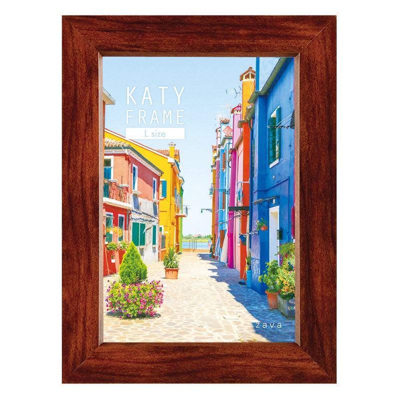 ケイティL判 ブラウン ／フォトフレーム 小物・置物 インテリア 住まい・家具 ギフト プレゼント プチギフト 祝い お年賀 御年賀 2026 送料無料 人気 年始挨拶 バレンタイン チョコ 以外 子供 友達