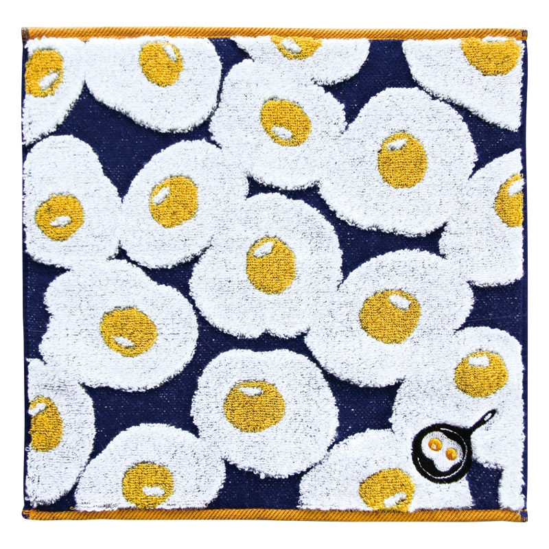 Meets! GuuGuuシリーズ ジャガードタオルハンカチ 目玉焼き /タオル 日用品・ヘルスケア ギフト プレゼント プチギフト 祝い お年賀 御年賀 2026 送料無料 人気 年始挨拶 バレンタイン プレゼント