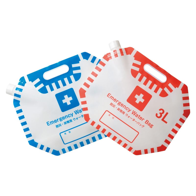 防災･非常用ウォーターバッグ3L(2枚組) ／防災セット・非常用持ちだし袋 防災関連グッズ 日用品・ヘルスケア ギフト プレゼント プチギフト 祝い お年賀 2026 バレンタイン プレゼント
