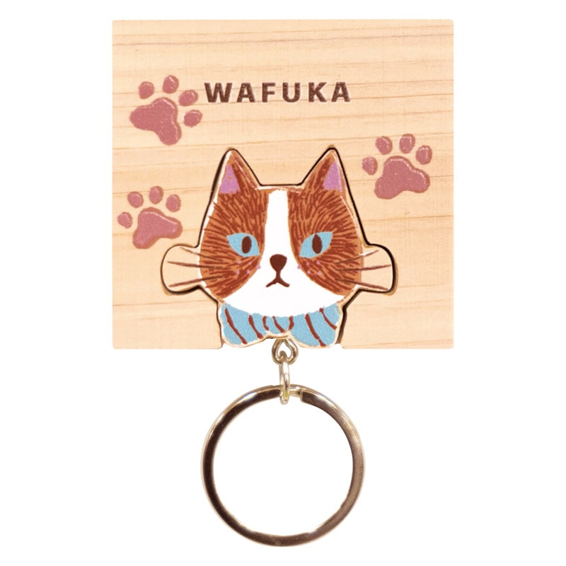 ひのきキーリング ねこ ／キーホルダー・キーケース 財布・ケース バッグ・小物・雑貨 ファッション ギフト プレゼント プチギフト 祝い お年賀 御年賀 2026 送料無料 人気 年始挨拶 バレンタイン プレゼント