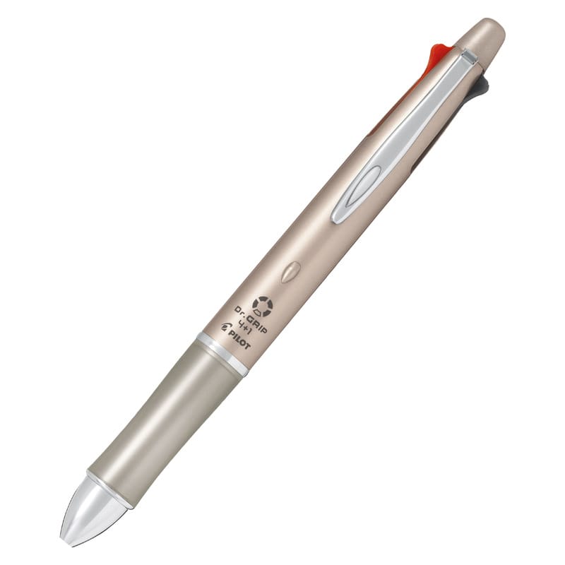 ドクターグリップ4+1 シャンパンゴールド /ボールペン 筆記具 文房具・事務用品 日用品・ヘルスケア ギフト プレゼント プチギフト 祝い お年賀 御年賀 2026 送料無料 人気 年始挨拶 バレンタイン プレゼント