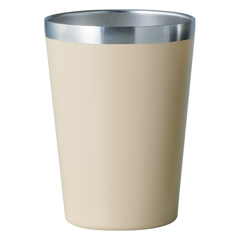 真空断熱タンブラー 420ml ベージュ /タンブラー 食器 キッチン用品 ギフト プレゼント プチギフト 祝い お年賀 御年賀 2026 送料無料 人気 年始挨拶 バレンタイン チョコ 以外 子供 友達