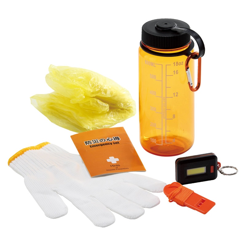 防災ボトル7点セット ／防災セット・非常用持ちだし袋 防災関連グッズ 日用品・ヘルスケア ギフト プレゼント プチギフト 祝い お年賀 御年賀 2026 送料無料 人気 年始挨拶 バレンタイン チョコ 以外 子供 友達