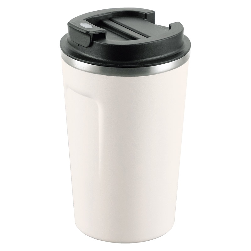 ココカフェ 蓋付き真空二重タンブラー400ml アイボリー ／タンブラー 食器 キッチン用品 ギフト プレゼント プチギフト 祝い お年賀 御年賀 2026 送料無料 人気 年始挨拶 バレンタイン プレゼント