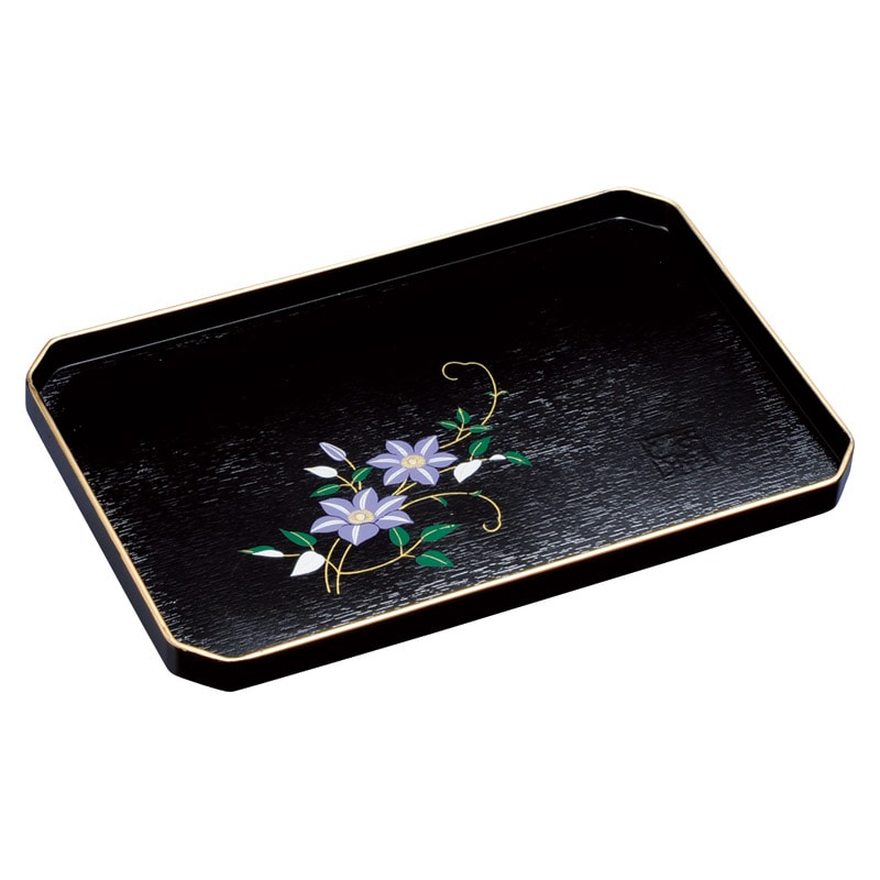 紀州塗 黒塗 鉄線 万能トレー ／お盆・トレー 配膳用品・キッチンファブリック キッチン用品 ギフト プレゼント プチギフト 祝い お年賀 御年賀 2026 送料無料 人気 年始挨拶 バレンタイン プレゼント