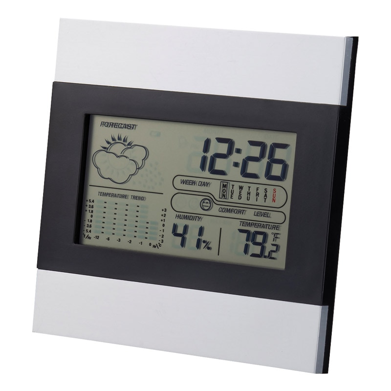 メタルウェザーステーション ／置き時計 置き時計・掛け時計 インテリア 住まい・家具 ギフト プレゼント プチギフト 祝い お年賀 御年賀 2026 送料無料 人気 年始挨拶 バレンタイン チョコ 以外 子供 友達