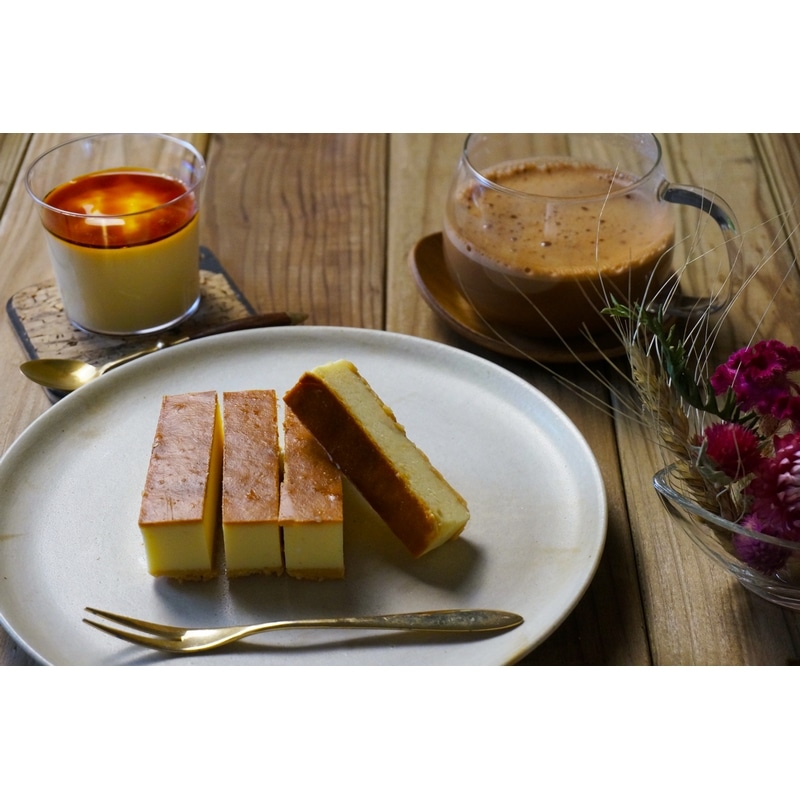 乳蔵 とろける北海道プリンとチーズケーキセット