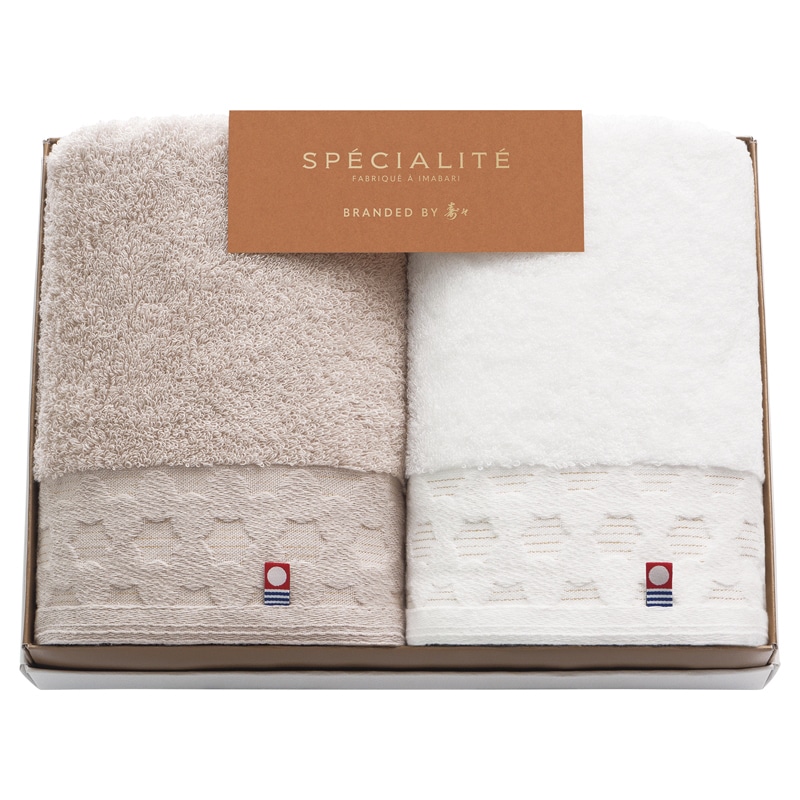 SPECIALITE 愛媛今治 フェイスタオル2P ／プレゼント ギフト タオル 日用品・ヘルスケア お歳暮 お年賀 クリスマス ギフト