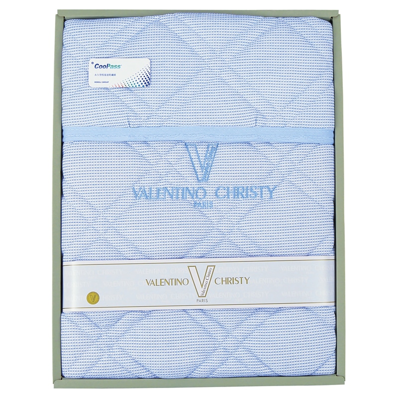 ヴァレンティノ・クリスティー さわやかニットワッフル敷パット /プレゼント ギフト ベッドパッド・敷きパッド 寝具 住まい・家具 お歳暮 お年賀 クリスマス ギフト