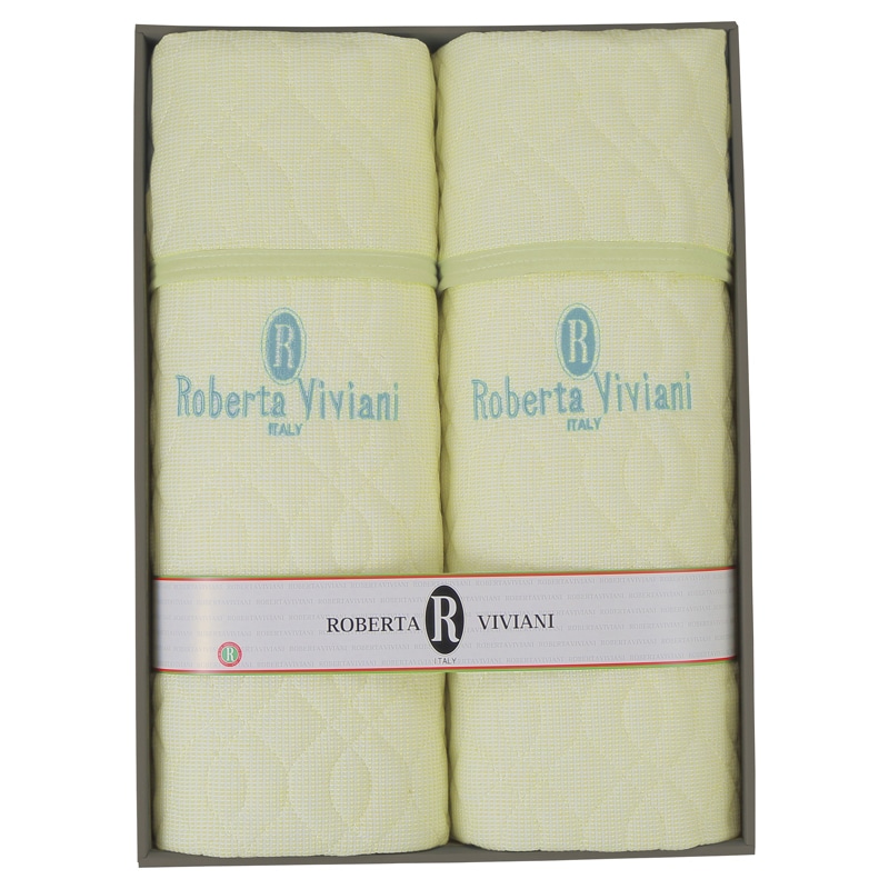 ロベルタ・ビビアーニ さわやかニットワッフル敷パット2P /プレゼント ギフト ベッドパッド・敷きパッド 寝具 住まい・家具 お歳暮 お年賀 クリスマス ギフト