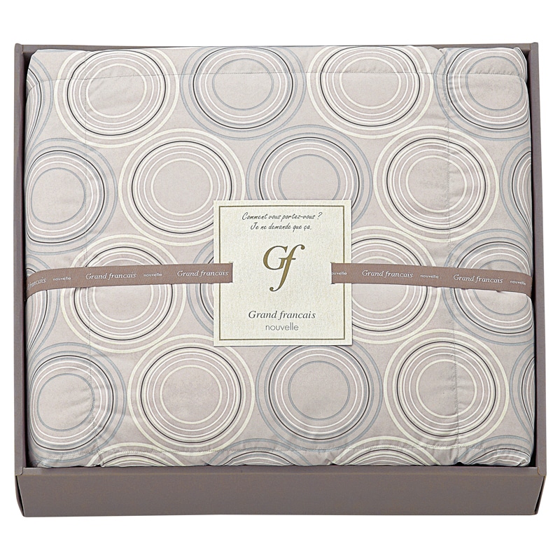 グランフランセヌーベル ウォッシャブルダウンケット グレージュ ／プレゼント ギフト 毛布・ブランケット 寝具 住まい・家具 お歳暮 お年賀 クリスマス ギフト