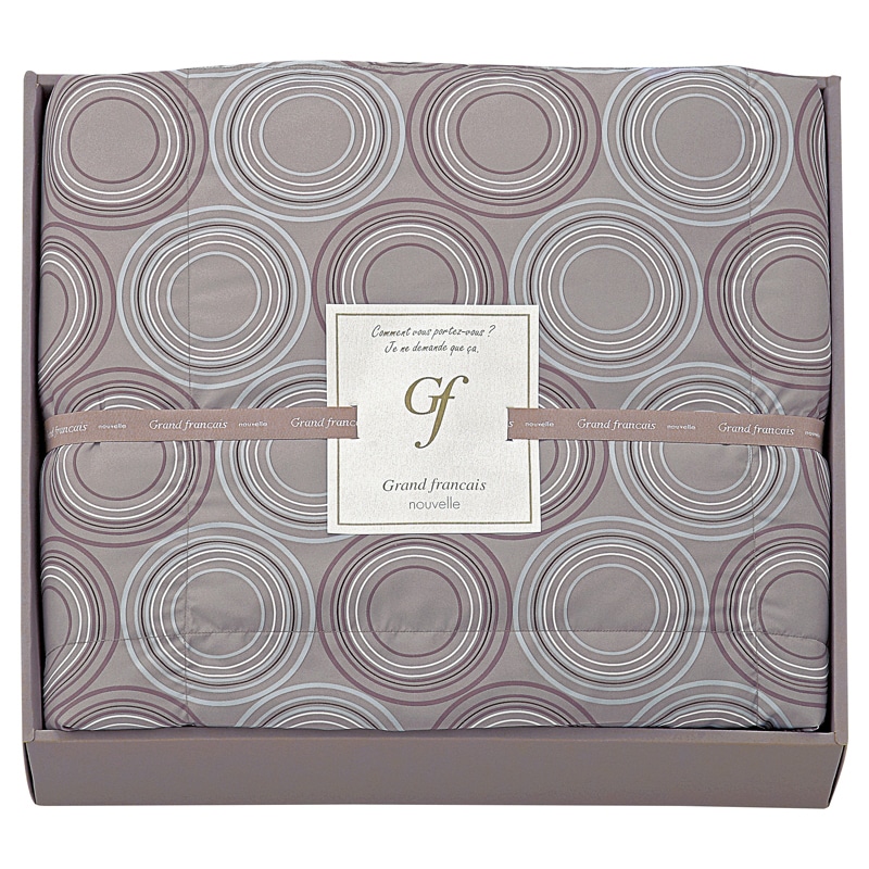 グランフランセヌーベル ウォッシャブルダウンケット ブラウン ／プレゼント ギフト 毛布・ブランケット 寝具 住まい・家具 お歳暮 お年賀 クリスマス ギフト