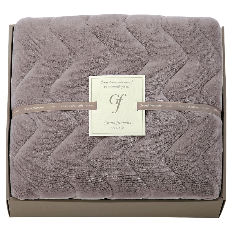 グランフランセヌーベル 吸湿発熱綿入りハイソフトタッチ 敷パット バイオレットグレー /プレゼント ギフト ベッドパッド・敷きパッド 寝具 住まい・家具 お歳暮 お年賀 クリスマス ギフト