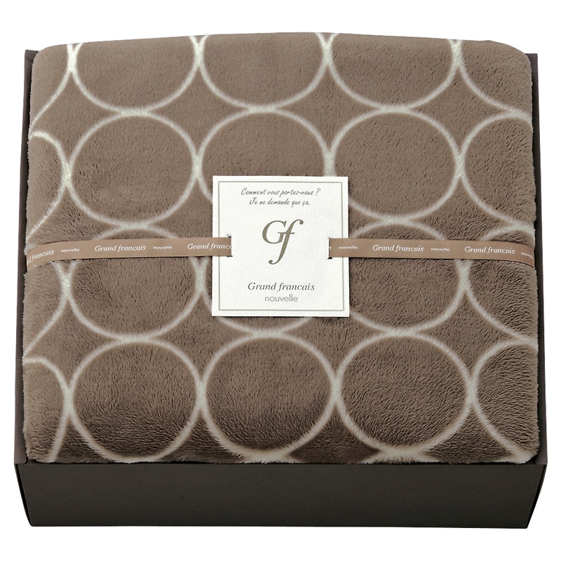 グランフランセヌーベル ハイソフトタッチ マイヤー毛布 グレージュ ／プレゼント ギフト 毛布・ブランケット 寝具 住まい・家具 お歳暮 お年賀 クリスマス ギフト