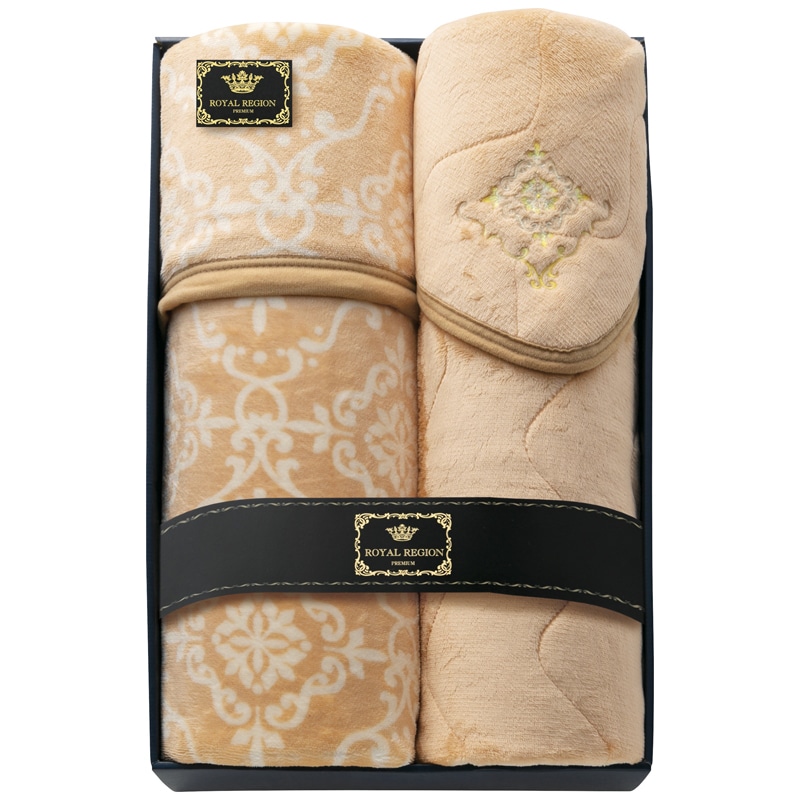 ロイヤルレジオン フランネル合わせ毛布&敷パッド /プレゼント ギフト 毛布・ブランケット 寝具 住まい・家具 お歳暮 お年賀 クリスマス ギフト