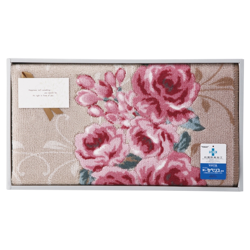 ローズ 大判バスマット ピンク ／プレゼント ギフト バスマット バス用品 日用品・ヘルスケア お歳暮 お年賀 クリスマス ギフト