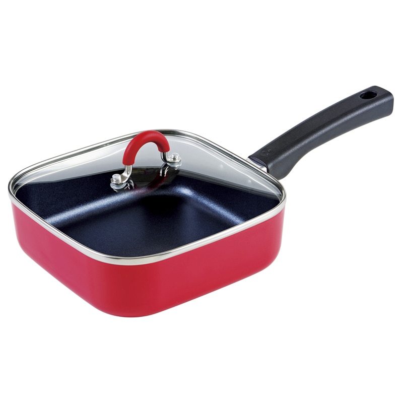 ToMay IH対応スクエアパン レッド ／プレゼント ギフト フライパン 調理器具 キッチン用品 お歳暮 お年賀 クリスマス ギフト