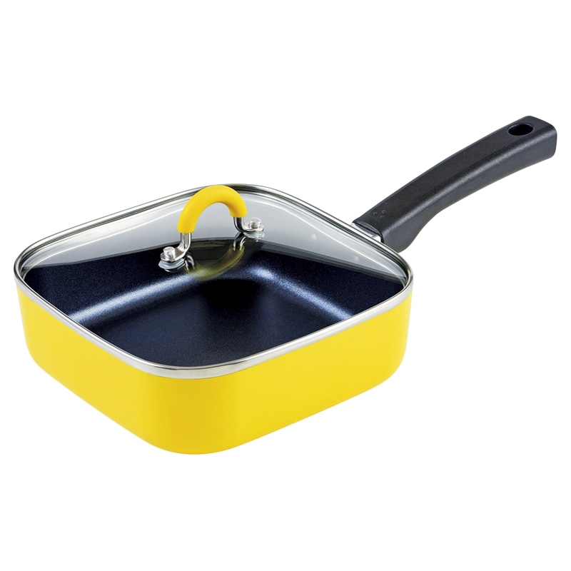 ToMay IH対応スクエアパン イエロー ／プレゼント ギフト フライパン 調理器具 キッチン用品 お歳暮 お年賀 クリスマス ギフト